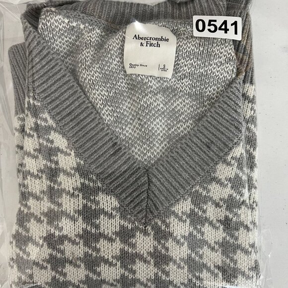 Abercrombie & Fitch Womens S Houndstooth Soft Knit Sweater Vest Cottagecore - Picture 13 of 13